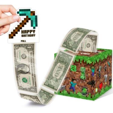 Imagem de Money Box Gift Pull Game Lover Feliz Aniversário com cartão - Azbuk