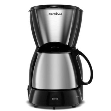 Imagem de Cafeteira Britânia 18 Cafezinhos BCF19B 550W - Philco, Preto, 110V
