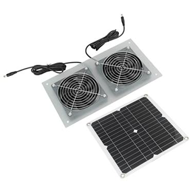 Imagem de Zhjvihx Kits de Ventiladoras Duplos Movidos Uma Energia Solar Energia, Ventiladoras de Paile