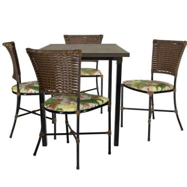 Imagem de Mesa Cadeiras Gramado Argila Jogo De Jardim - PANERO MÓVEIS