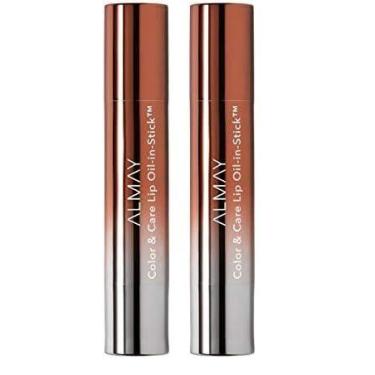 Imagem de Óleo labial Almay Dulce De Leche Color & Care Hipoalergênico 5mL x2