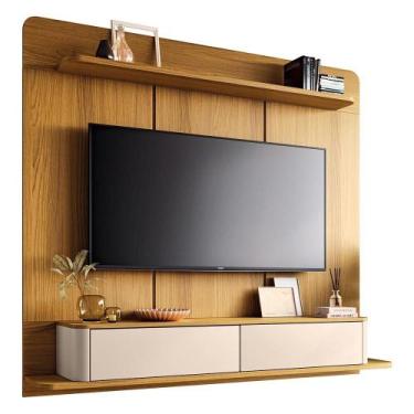 Imagem de Home Suspenso Galax para TV até 70 - HB Móveis, Cinamomo/Off White