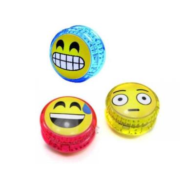 Imagem de Kit com 3 yoyo Emoji com led - Light up