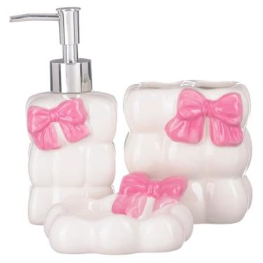 Imagem de Kit Lavabo Banheiro Porta Sabonete Líquido Saboneteira / 141