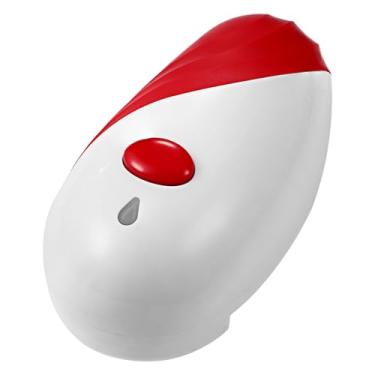 Imagem de Aroncent Abridor de lata elétrico automático: abridor de latas mãos livres com indicador LED operado por bateria - corte de borda lisa para idosos vermelho