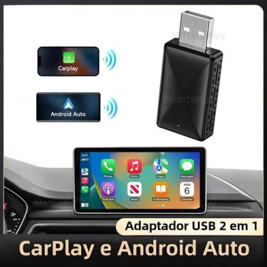 Imagem de Adaptador USB Dongle Mini CarPlay Sem Fio Universal Para Android Auto 