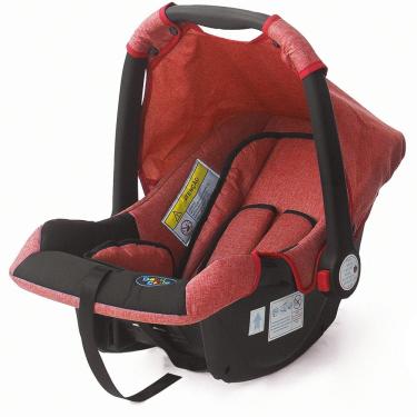 Imagem de Cadeirinha para Carro Bebê Conforto Assento de Segurança Infantil Vermelho Baby Style 0-13Kg Portátil Conforto Acolchoado Auto com Alça Transporte