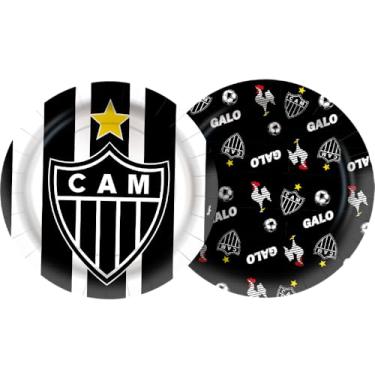 Imagem de PRATO PAPEL REDONDO 18 cm ATLETICO MINEIRO 08 un.