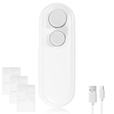 Imagem de Seladora de sacos, mini máquina de selagem, seladora de sacos com chips, seladora de saco de lanche, mini seladora, seladora de bolsas, mini seladora multifuncional para pesca, acampamento, viagem