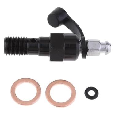 Imagem de BYYINGSUS Parafusos e arruelas de banjo de motocicleta para cilindro mestre de pinça de freio M10 X1,25/M10 X 1,0 mm durável (preto 1,25 mm)