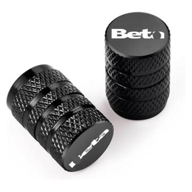 Imagem de Compatível com RR 125 200 350 390 430 450 480 2T SM 4T LC 50 Enduro Evo 250 300 80 Junior Senior Tampas de válvula de pneu de motocicleta de alumínio (preta)