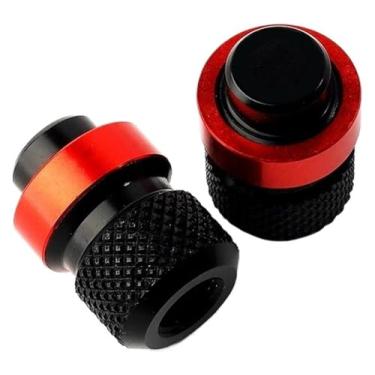 Imagem de Válvula de pneu de motocicleta CNC Kickstand Side Stand Ampliador Pad compatível com F850GS F750GS F 750 850 GS Adventure 2018-2021 2022 (válvula de torre-vermelha)