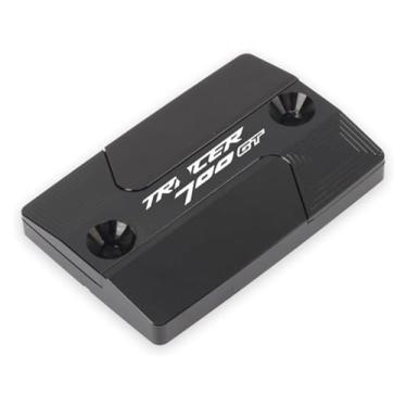 Imagem de Tampa do tanque de fluido do reservatório de freio dianteiro CNC para motocicletas compatível com Y&AMAHA MT-09 Tracer 900GT MT-07 Tracer 700GT MT07 MT09 (preto-tracer 700GT)