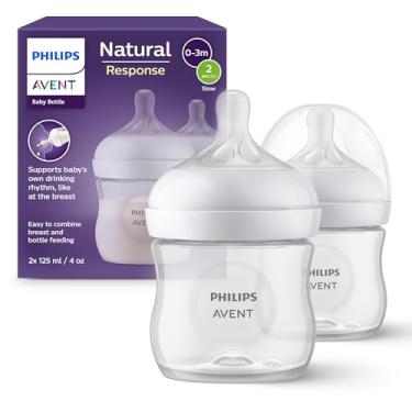 Imagem de Philips Avent Kit de Mamadeiras Pétala 3.0 Duplo 4oz/125ml com tetinas de fluxo lento (Flow 2), SCY900/02