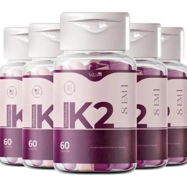 Imagem de 5 Potes Vita k2  Para Pele 60 Caps