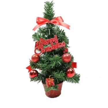 Imagem de Árvore de Natal fina de 30 cm para shopping com placa de letras, pequenas árvores de Natal para a família, sala de estar, quarto