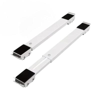Imagem de Suporte De Base Com Rodinha Para Geladeira & Maquina De Lavar Roupa - Carrinho AjustáVel Até Para Rodinhas Para Moveis Pesados(Branco)