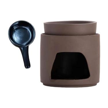 Imagem de Generic Queimador de óleo essencial, suporte para velas, aquecedor de fragrâncias de mesa, difusor de aromas para sala de ioga, pátio, quarto,