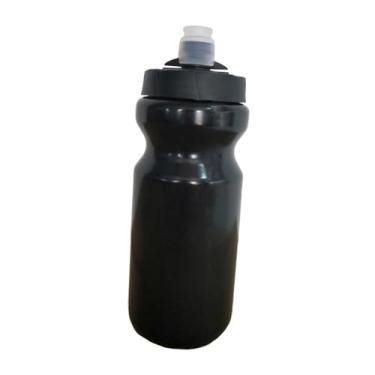 Imagem de KiBcsLic Garrafa de água esportiva Squeeze 620ml portátil para mulheres e homens, à prova de vazamento, copo de água para boxe, ciclismo, fitness e futebol, Preto