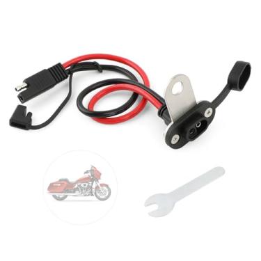 Imagem de Suporte para carregador de bateria para motocicleta, porta de carregamento, compatível com Harley Road Glide Street Glide Road King e Road Glide ST 2014-2025, acessórios de carregador de bateria