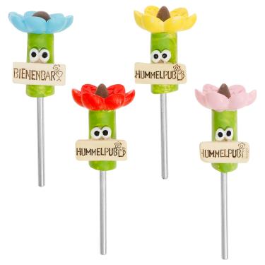 Imagem de 4 peças de estação de irrigação de abelhas, bebedouros de abelhas selvagens, copos fascinantes, borboletas, fofos, alimentador de água para decoração de jardim ao ar livre