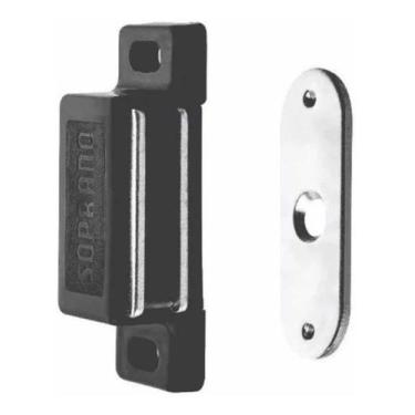 Imagem de 40 Fecho Magnético Porta Guarda Roupa Cor Preto. - comercialoliveira