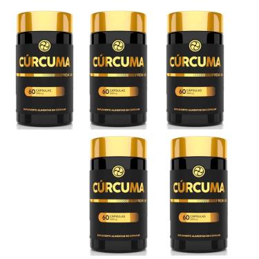 Imagem de Kit 5 Cúrcuma Premium 500mg 5x60 cps Floral Ervas-Unissex