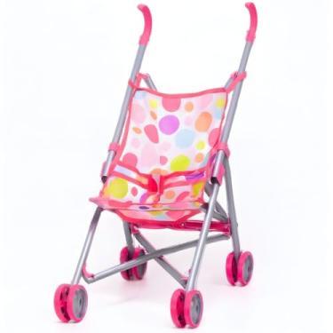 Imagem de Carrinho De Boneca Standard Dobrável Rosa - Castela
