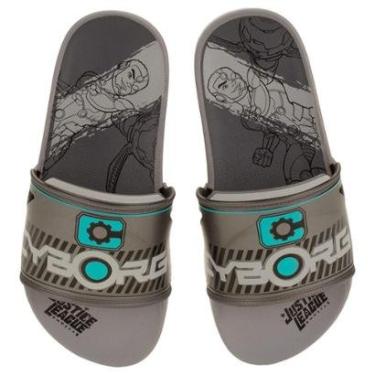 Imagem de Chinelo Infantil Slide Liga Da Justiça Grendene Kids - 22445-Masculino