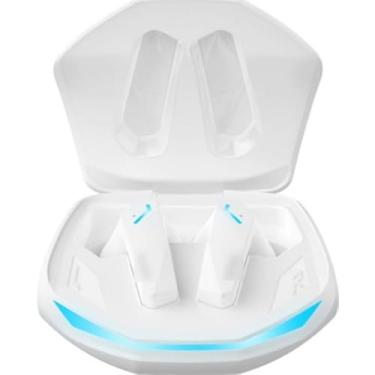 Imagem de Fone GM2 Pro Original Think Plus Fone de Ouvido Sem Fio Bluetooth TWS, Esportivo com Microfone, Controle Botão, Latência Games Jogos, cancelamento ruído, 90 dias de garantia de fabricação (Branco)