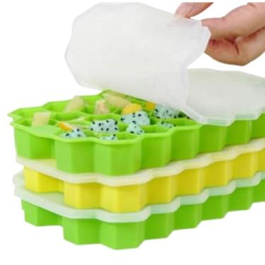 Imagem de Forma de Gelo Silicone Chocolate Bombom Drink Whisky Top Hexagono Colméia (3 UNI)