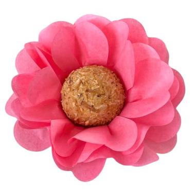 Imagem de 50 Forminhas Flor Doces Finos Super Volume Tons de Rosa (melancia)