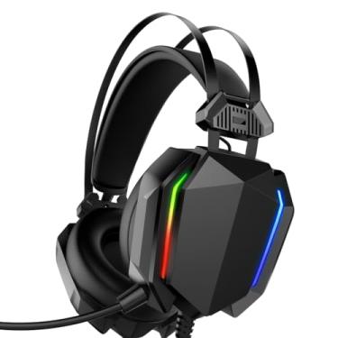 Imagem de Headset Gamer Pro RGB, Fone de Ouvido com Microfone, Iluminação LED Multicolorida, Design Ergonômico, Áudio Estéreo para Gaming
