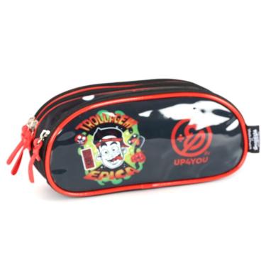 Imagem de Estojo Escolar Enaldinho Youtuber Tripla Divisórias Infantil
