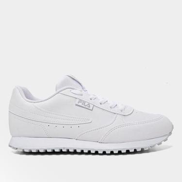 Imagem de Tênis Fila Renno Classic Sl Feminino, Branco, Prata, 35