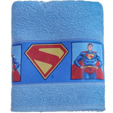 Imagem de Toalha De Banho Bene Casa Superman 90%algodão 340g-m² 70x110cm Superman&krypto