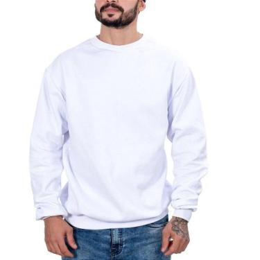 Imagem de Blusa Moletom Masculina Básica Lisa Gola Careca Conforto - Campero, GG