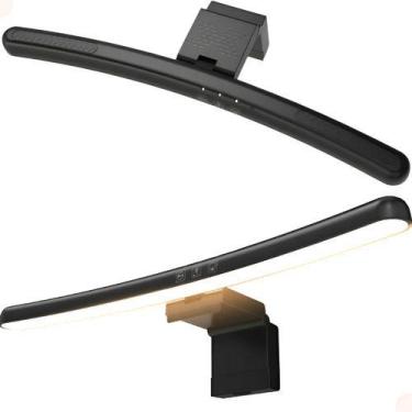 Imagem de Luminária Barra Led Mesa Monitor 3 Tons Luz Brilho Regulável Design Mo