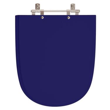 Imagem de Assento Sanitário Poliester Ezedra Azul Cobalto Para Vaso Ideal Standard
