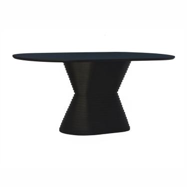 Imagem de Mesa De Jantar Apollo Tampo Oblongo 180x90cm Preto