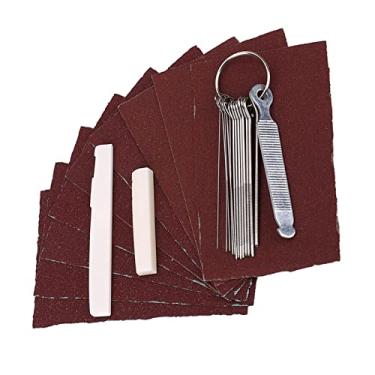 Imagem de XUXHOU Conjunto de Arquivos de Porca de Sela de Ponte de Osso de Guitarra - Ferramenta Essencial para Manutenção de Luthier DIY