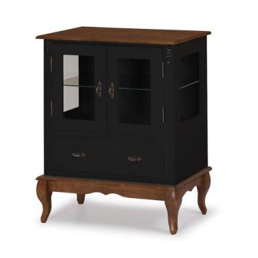 Imagem de Cristaleira com 2 Portas e Laterais em Vidro Pés Luiz XV 60312 Linz Mó
