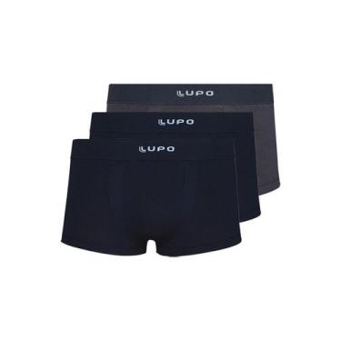 Imagem de Kit com 3 Cuecas Sunga Lupo 656-001 Colorido, Preto, GG