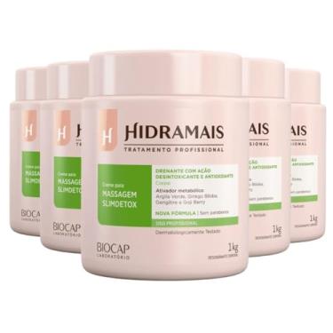 Imagem de Kit 5 Creme Para Massagem Corporal Slimdetox 1kg - Hidramais