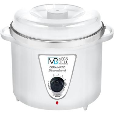 Imagem de Mega Bell, Panela aquecedora de cera para depilação, Termocera, Cera-Matic Standard, Sem refil, Bivolt, 700g, Branco
