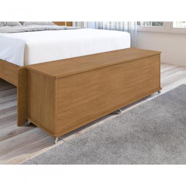 Imagem de Baú Banco Elena Porta Itens Cedro