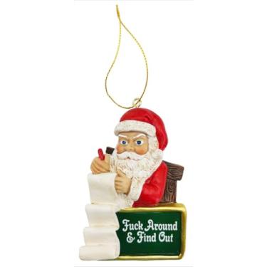 Imagem de Enfeite de Natal torto - decoração de Papai Noel ruim... e descubra