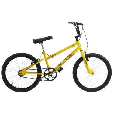 Imagem de Bicicleta de Passeio Ultra Bikes Esporte Rebaixada Garfo Reforçado Aro 20 Freio V-Brake Infantil Juvenil Amarelo