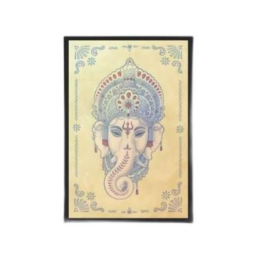 Imagem de Quadro Elefante Indiano Ganesha 24X18Cm Moldura Preta - Quadros On-Lin