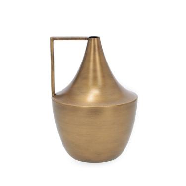 Imagem de Vaso Decorativo em Metal Dourado 35cm 18887 Mart